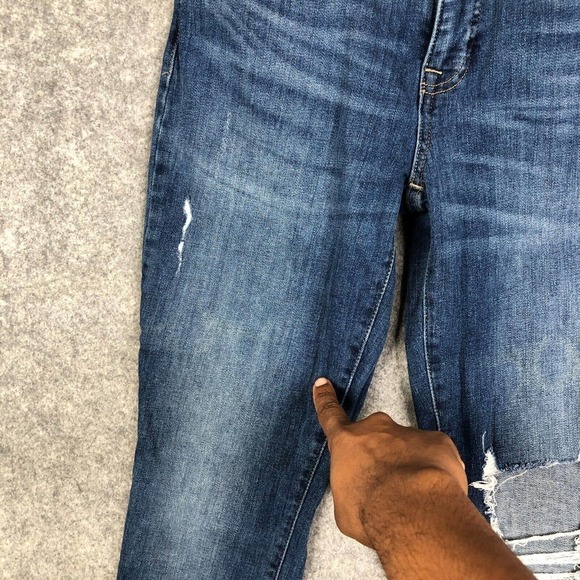 Lucky Brand Skinny Jeans Womens 6/28 Ava Mid Rise Ankle Distressed Stretchy Blue - Picture 5 of 12